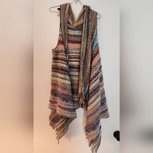 Multicolor Striped Women's Cardigan